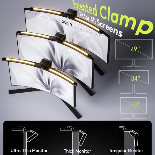 Quntis Curved Monitor Light Bar with RGB Backlight
