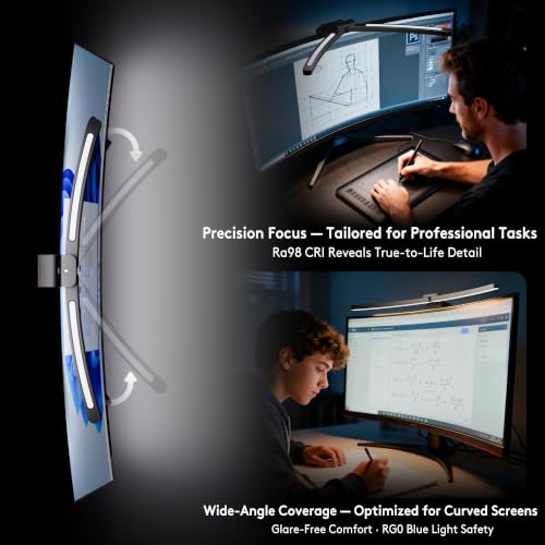 Quntis Curved Monitor Light Bar with RGB Backlight