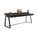 AQWASYUTER Office Computer Desk Desk Light Luxury Modern Black Walnut Solid Wood Home Simple Study Minimalist Table