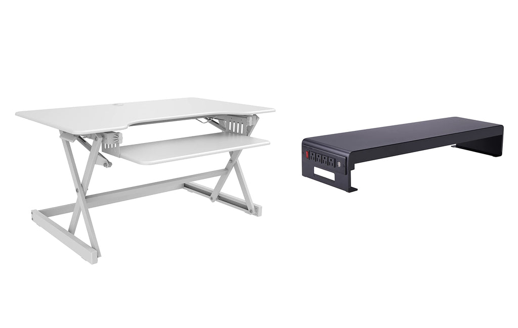 Rocelco 32" Height Adjustable Standing Desk Converter