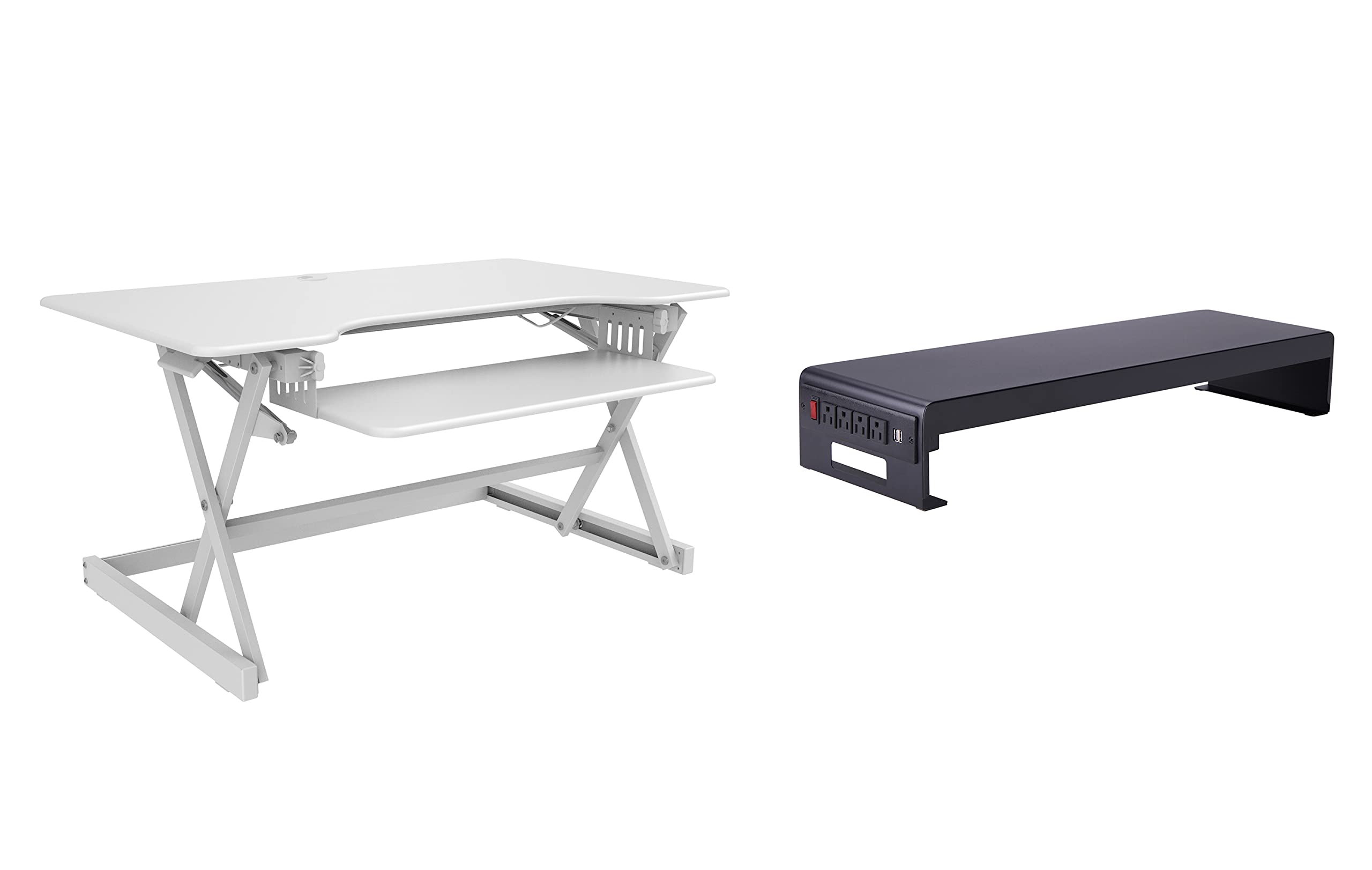 Rocelco 32" Height Adjustable Standing Desk Converter