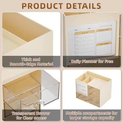 3 drawer organizer with memo