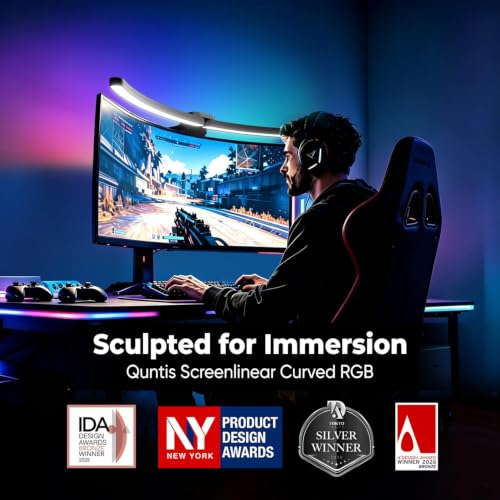 Quntis Curved Monitor Light Bar with RGB Backlight