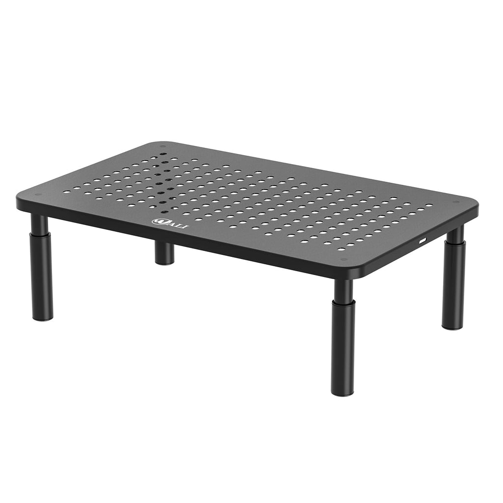 WALI Computer Monitor Stand for Desk, Adjustable Laptop Riser, Desk Monitor Stand Underneath Storage for Office, Home, School Supplies