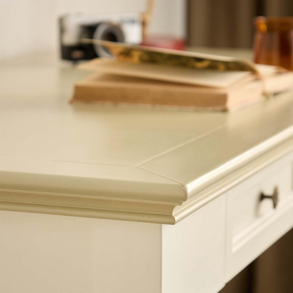 Conabaen 47" Solid Wood Writing Desk with Drawers