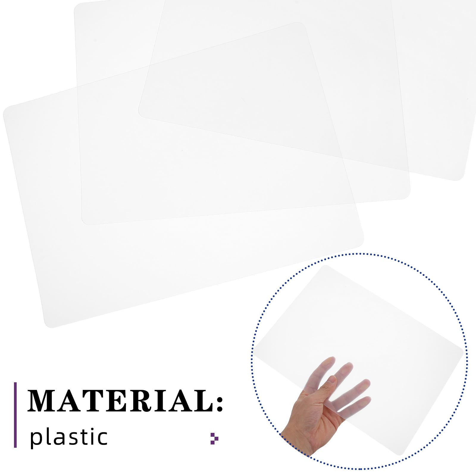 HOMOCONO 3-Piece Anti-Slip Plastic Writing Mat Set