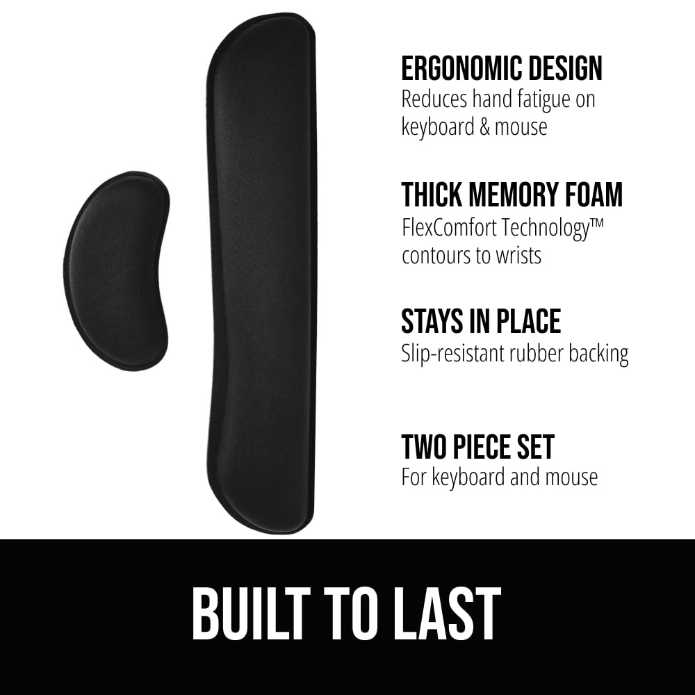 GORILLA GRIP Memory Foam Wrist Rest for Computer Keyboard