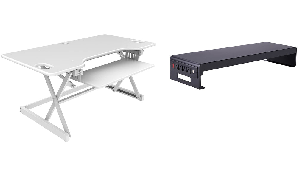Rocelco 32" Height Adjustable Standing Desk Converter