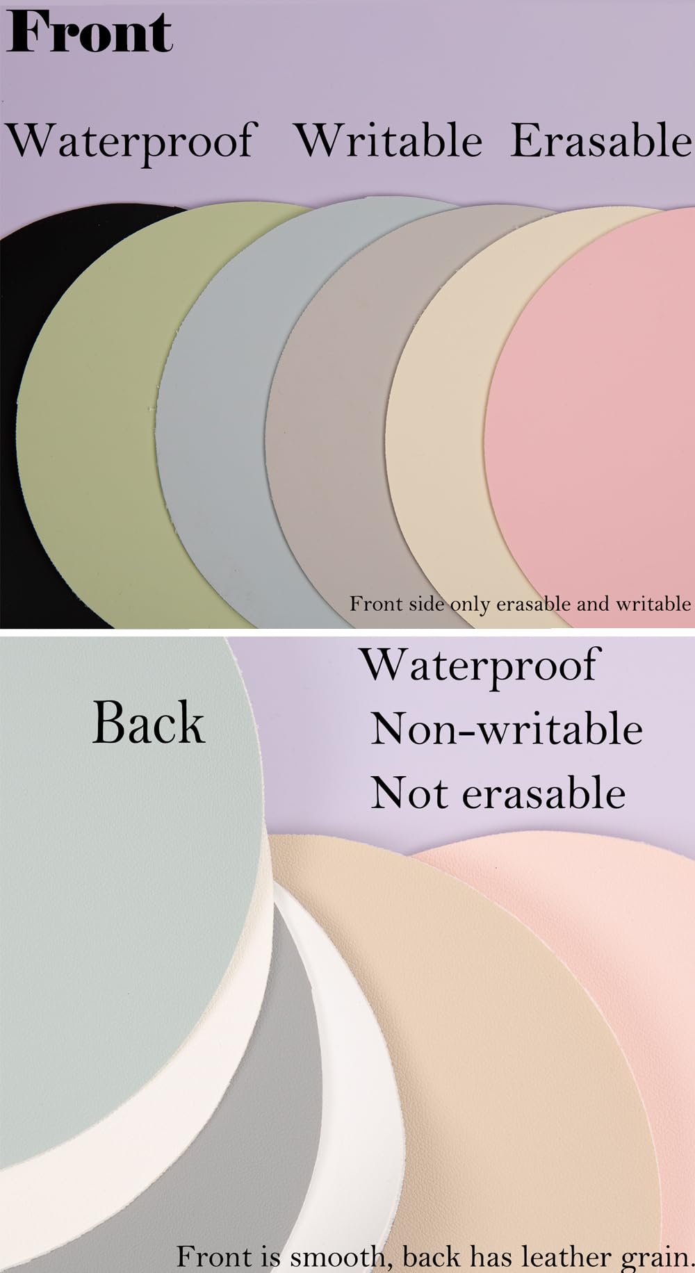 Baestappy Erasable Writable Desk Mat with Mouse Pad