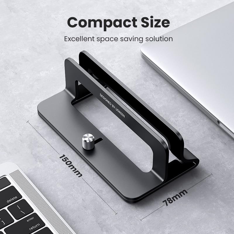 UGREEN Adjustable Vertical Laptop Stand for Up to 17.3-Inch Laptops