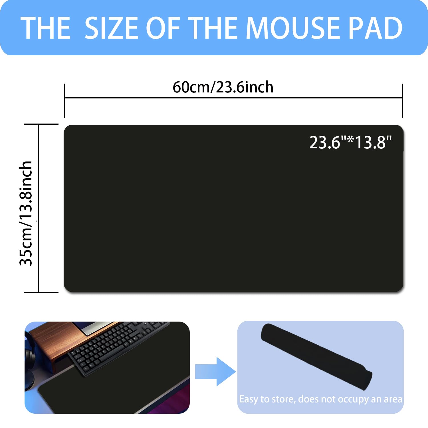 Baestappy Erasable Writable Desk Mat with Mouse Pad