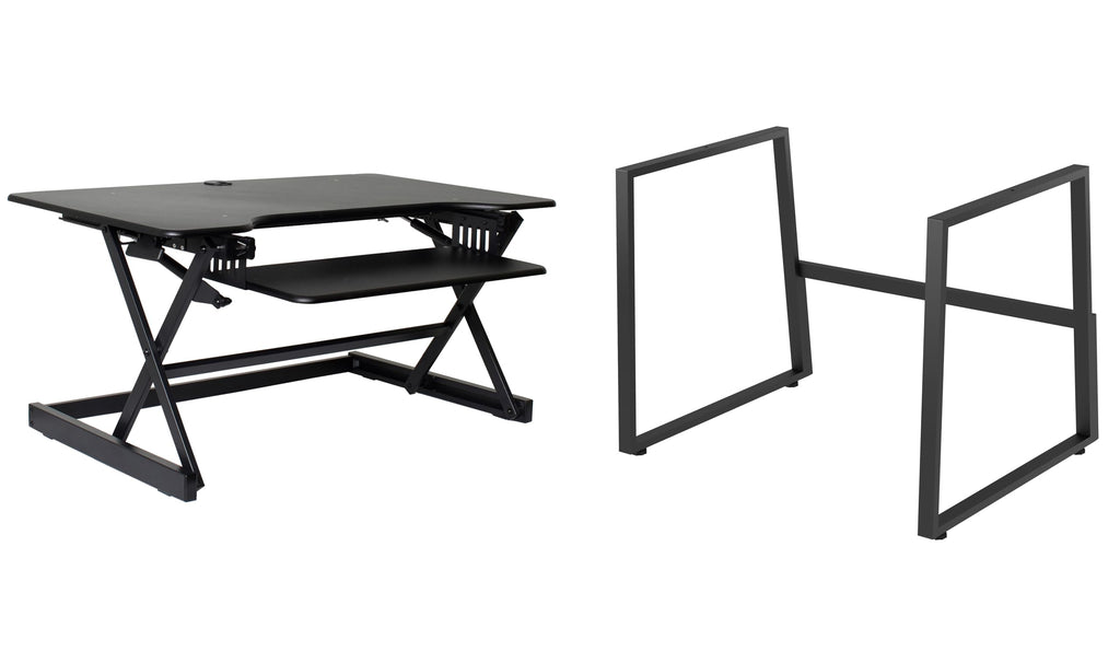 Rocelco 32" Height Adjustable Standing Desk Converter