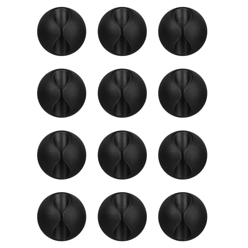 Flezoo 12-Piece Adhesive Cable Clips for Cord Management