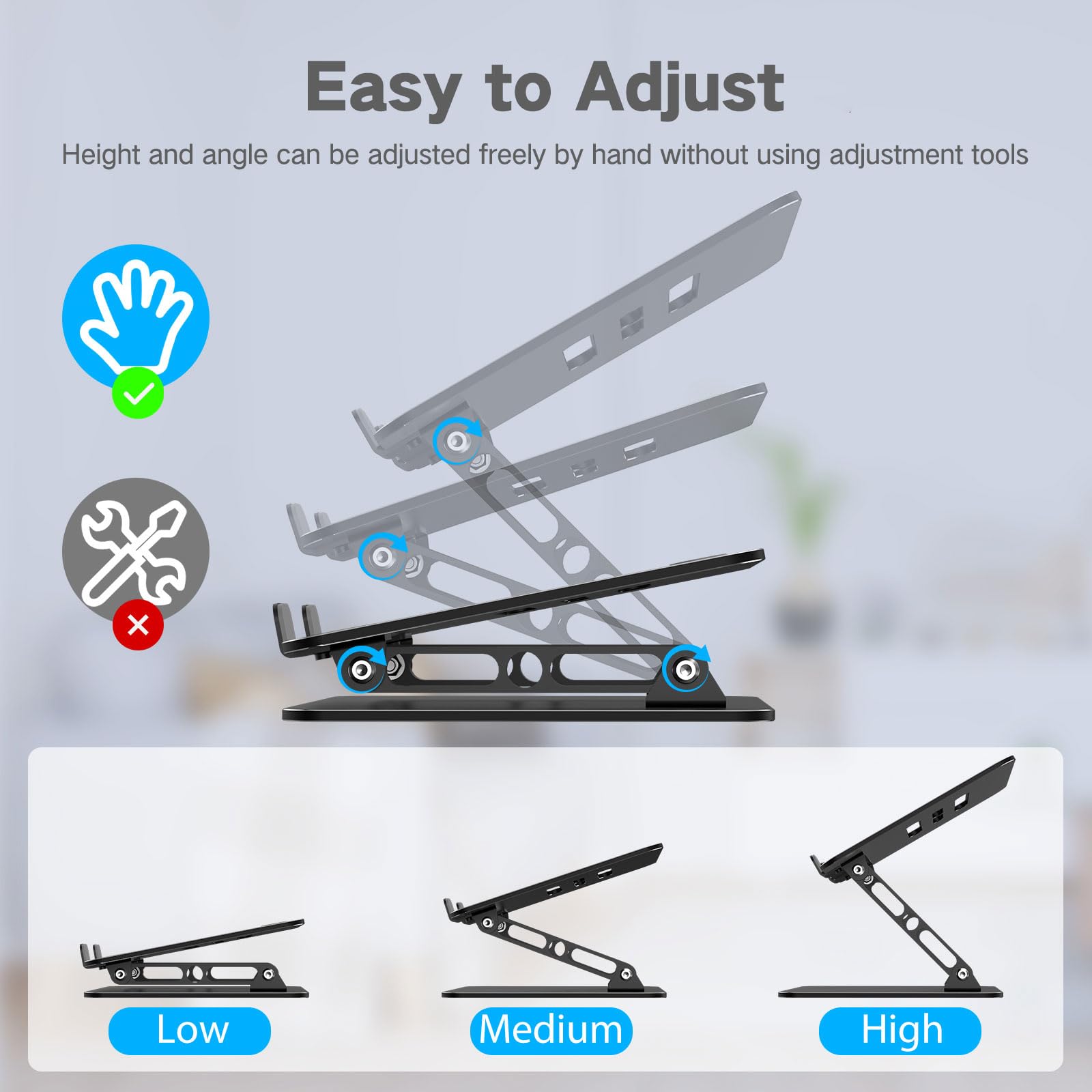 Gogoonike Adjustable Laptop Stand for Desk