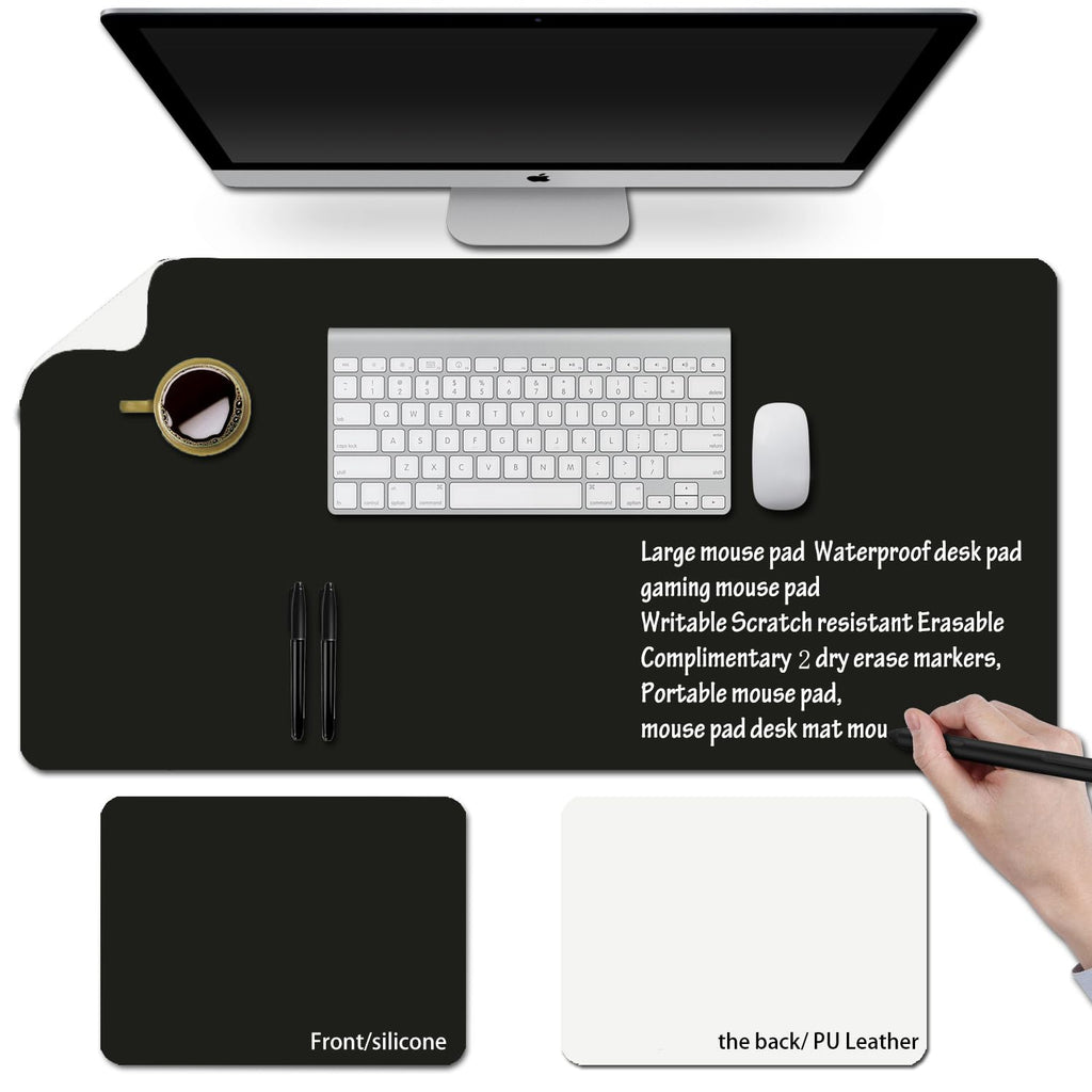 Baestappy Erasable Writable Desk Mat with Mouse Pad