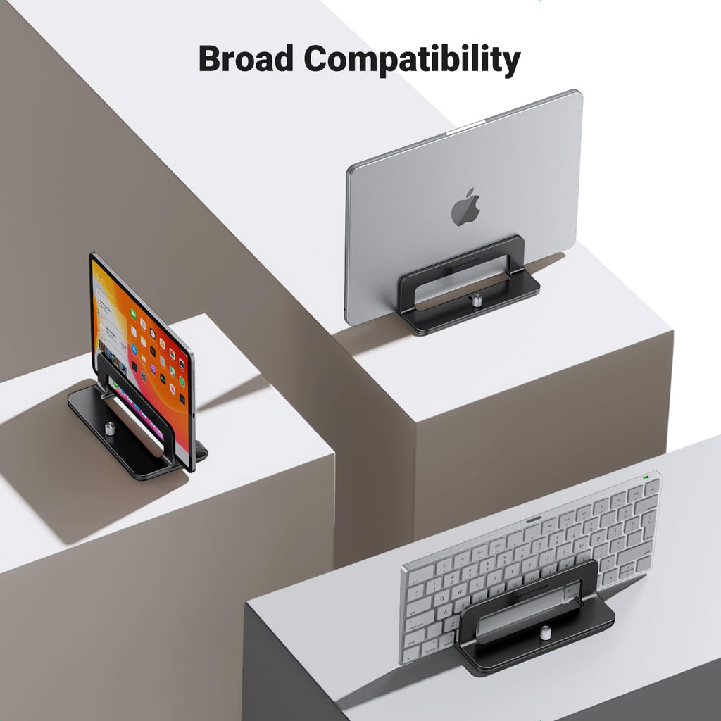 UGREEN Adjustable Vertical Laptop Stand for Up to 17.3-Inch Laptops