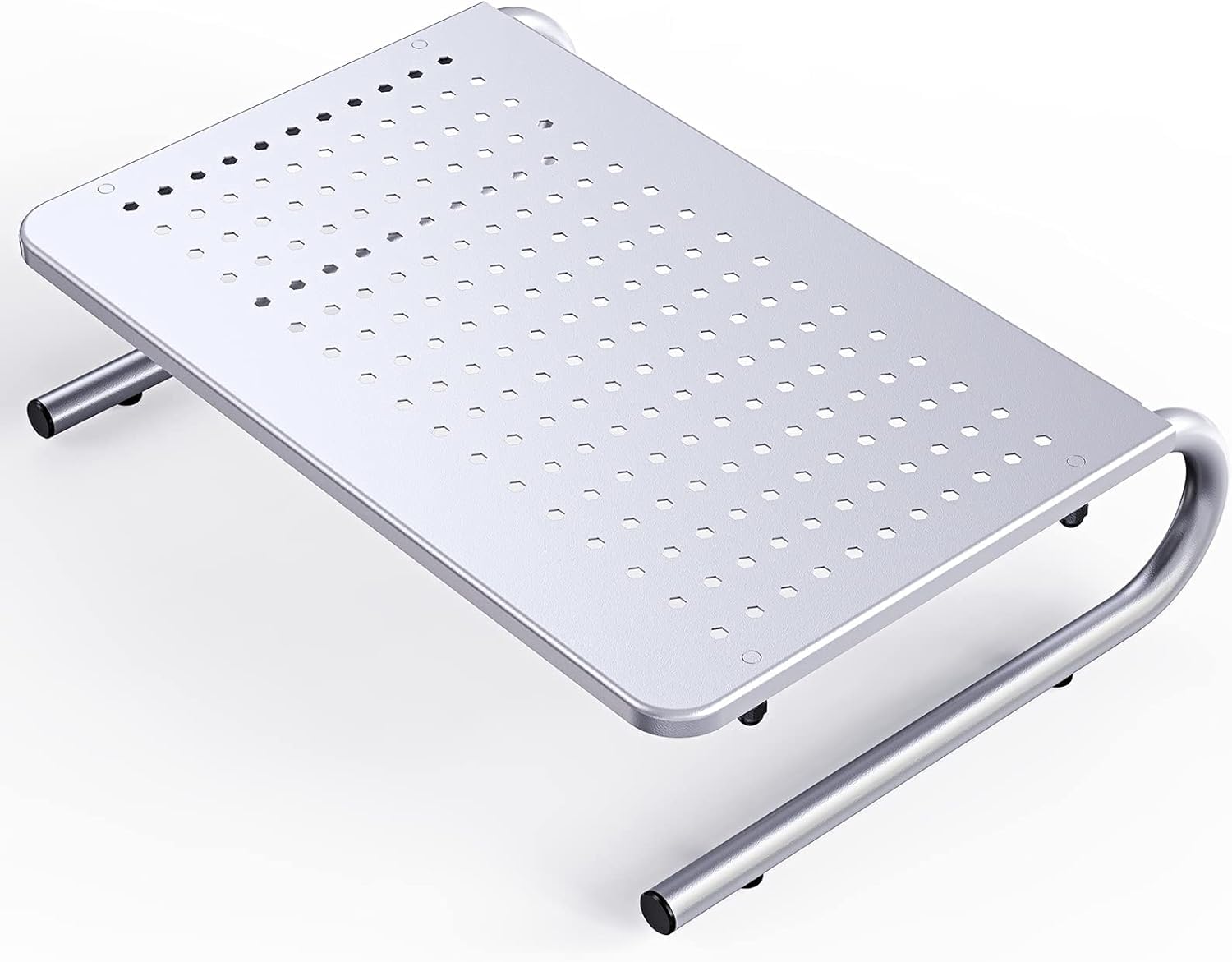 HUANUO Monitor Stand Riser for Desk, Laptop Stand, Laptop Shelf w/Vented Metal, Desktop Computer Stand Desk Organizer for Laptop, PC, Printer