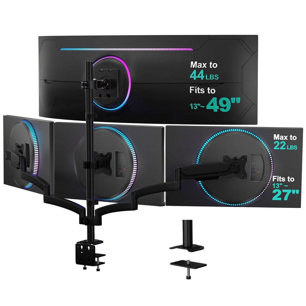 WALI Single/Dual/Triple/Quad Monitor Arm Mount Stand