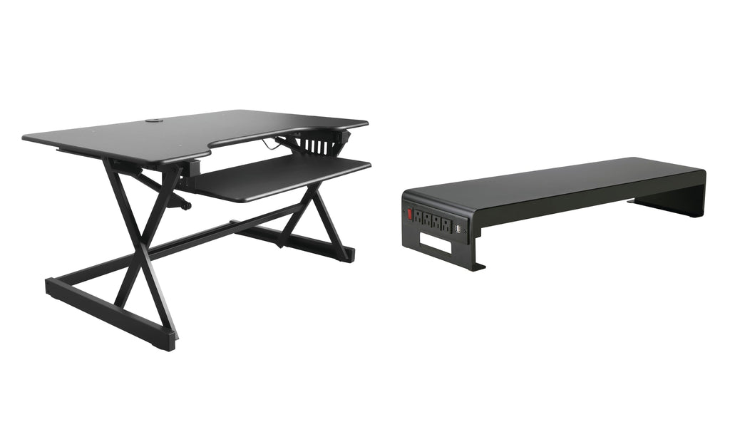 Rocelco 32" Height Adjustable Standing Desk Converter