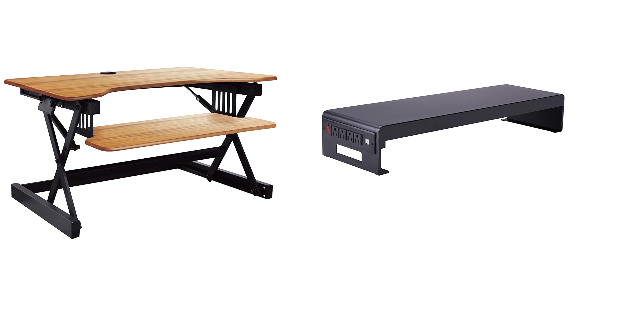 Rocelco 32" Height Adjustable Standing Desk Converter