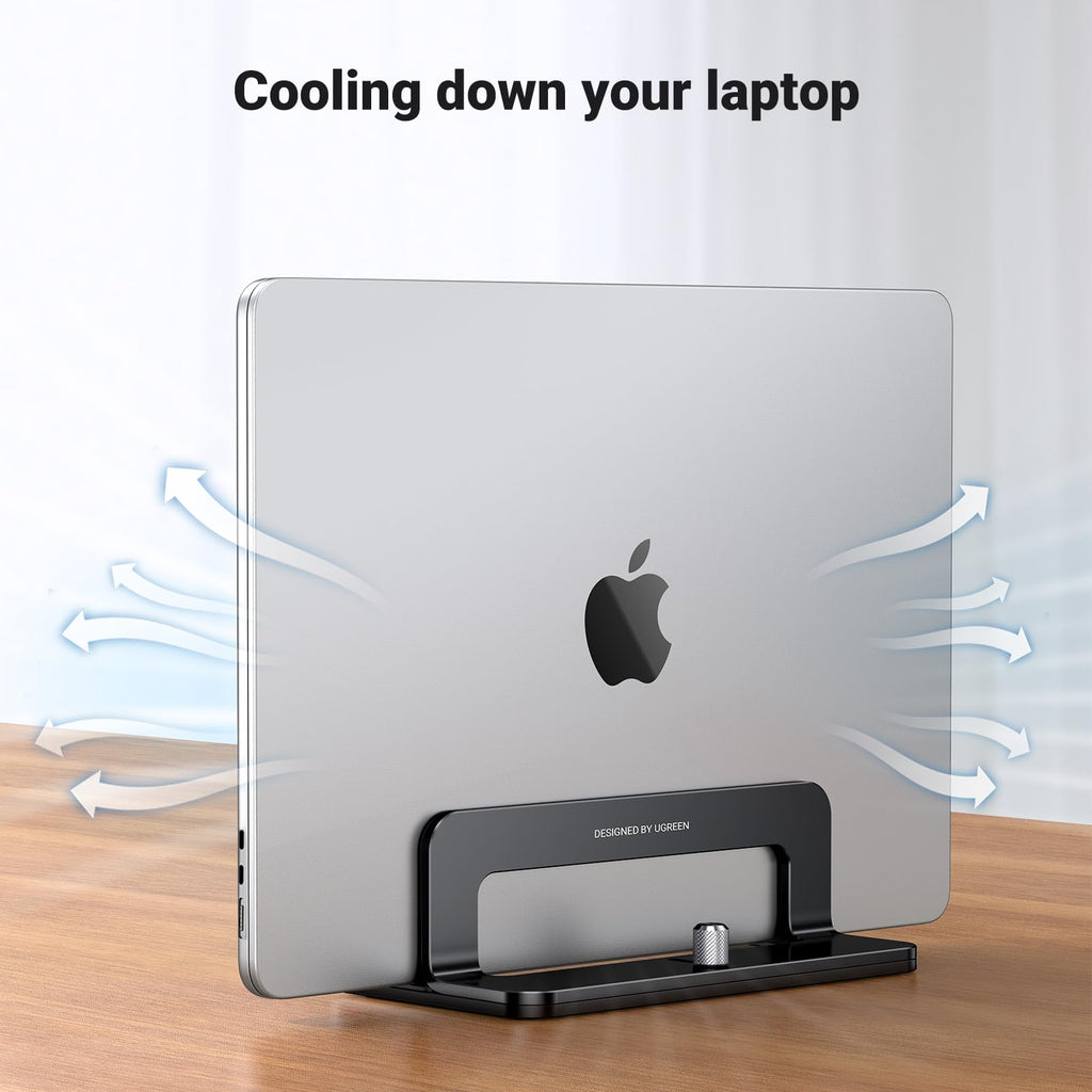 UGREEN Adjustable Vertical Laptop Stand for Up to 17.3-Inch Laptops