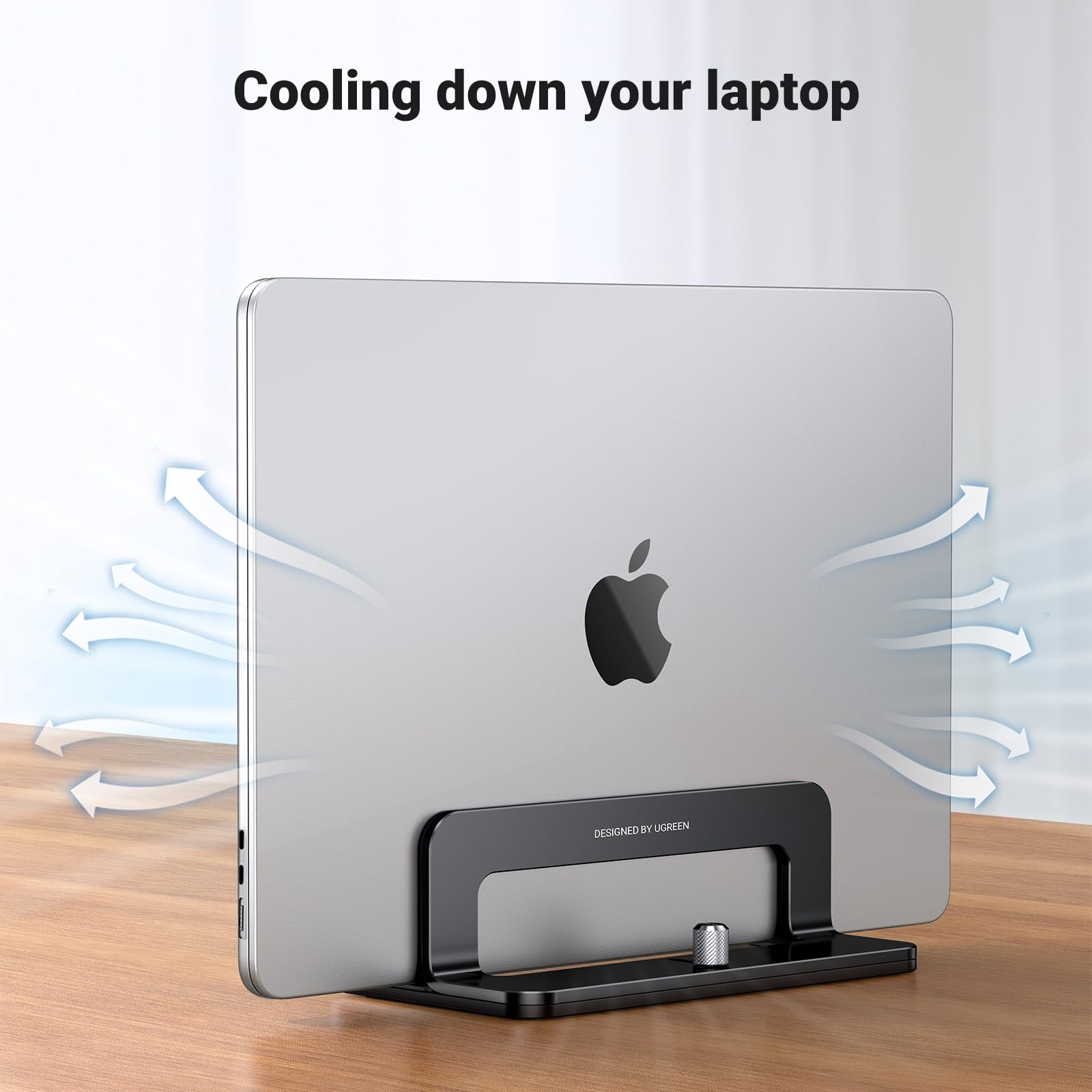 UGREEN Adjustable Vertical Laptop Stand for Up to 17.3-Inch Laptops