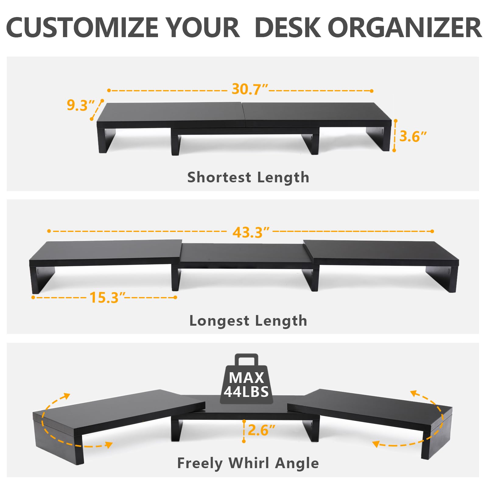 TAVR Furniture Monitor Stand Office Desktop for monitors