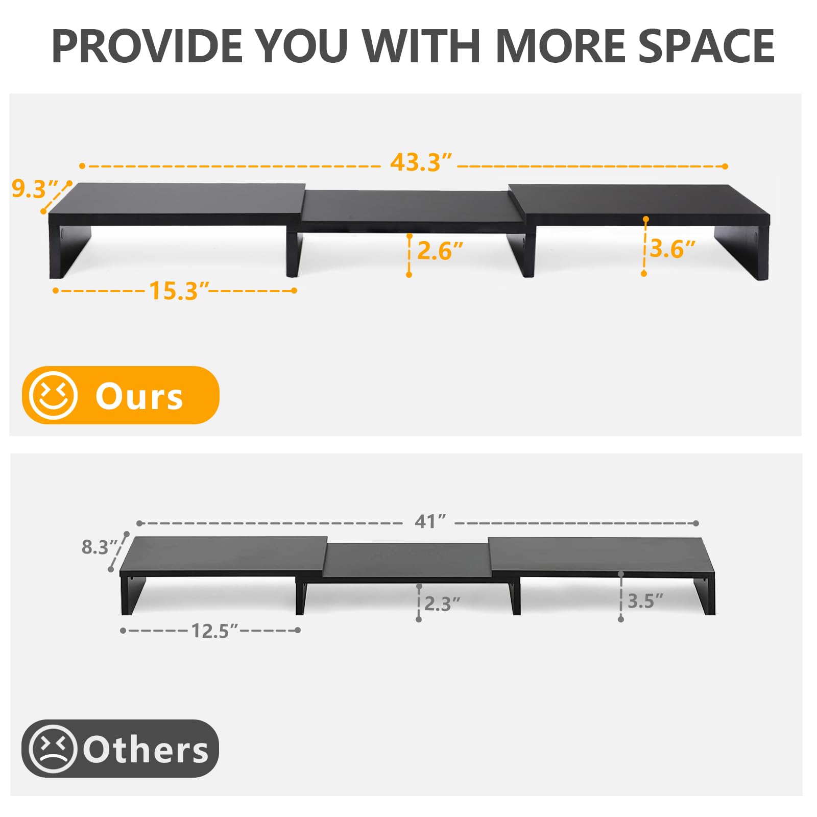 TAVR Furniture Monitor Stand Office Desktop for monitors