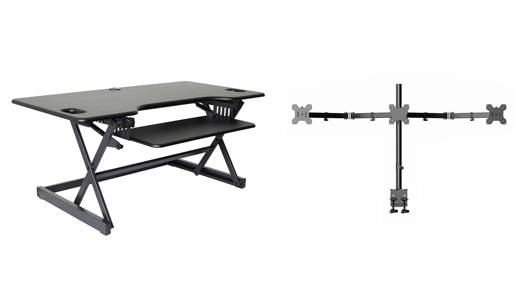 Rocelco 32" Height Adjustable Standing Desk Converter