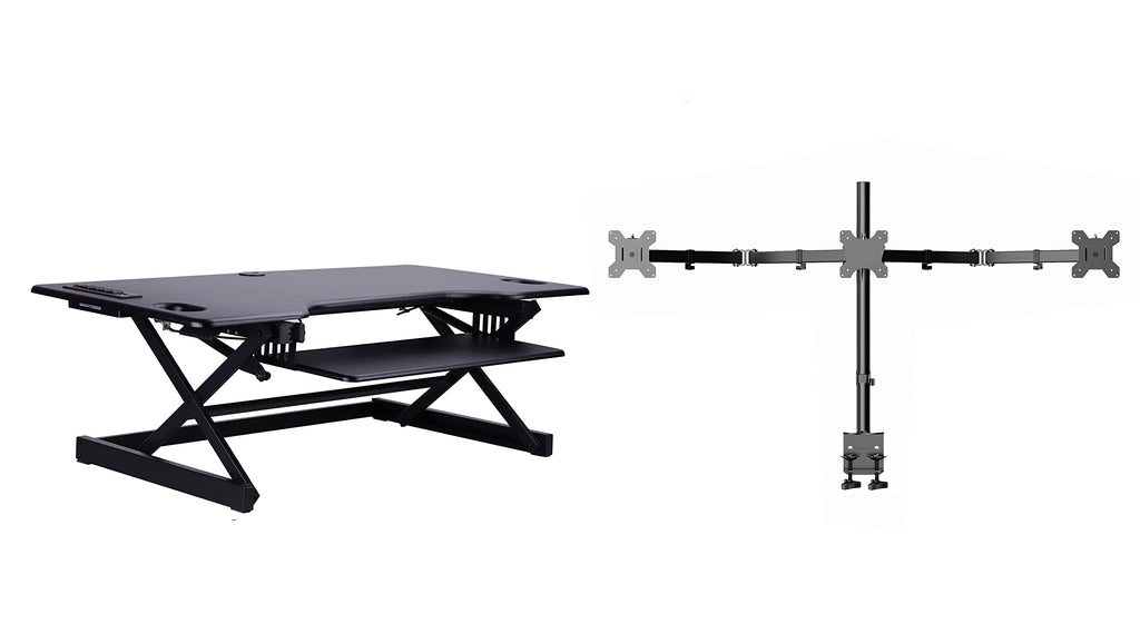 Rocelco 32" Height Adjustable Standing Desk Converter