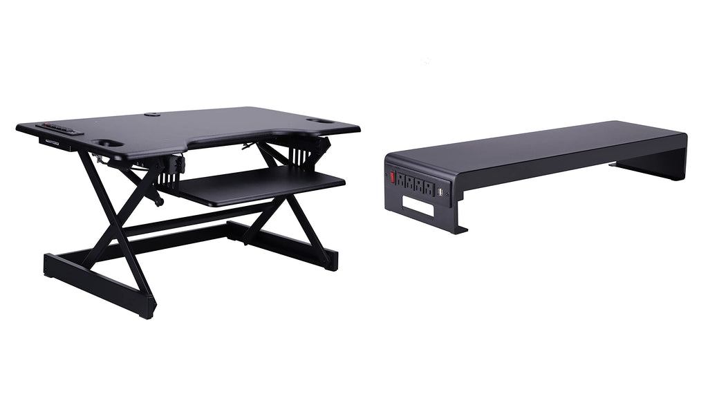 Rocelco 32" Height Adjustable Standing Desk Converter