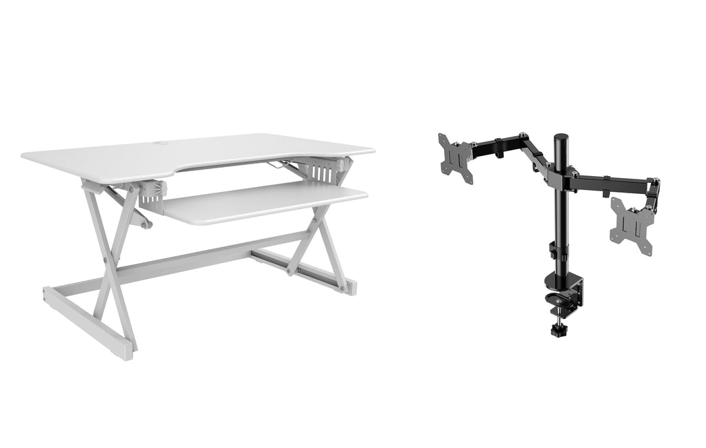 Rocelco 32" Height Adjustable Standing Desk Converter