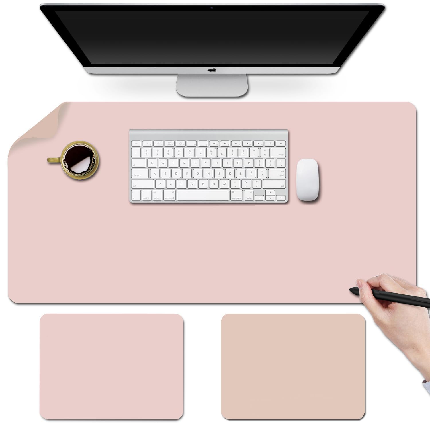 Baestappy Erasable Writable Desk Mat with Mouse Pad