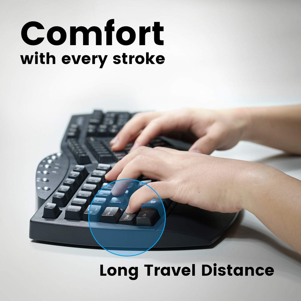 Perixx PERIBOARD Wired Ergonomic Split Keyboard with Wrist Rest