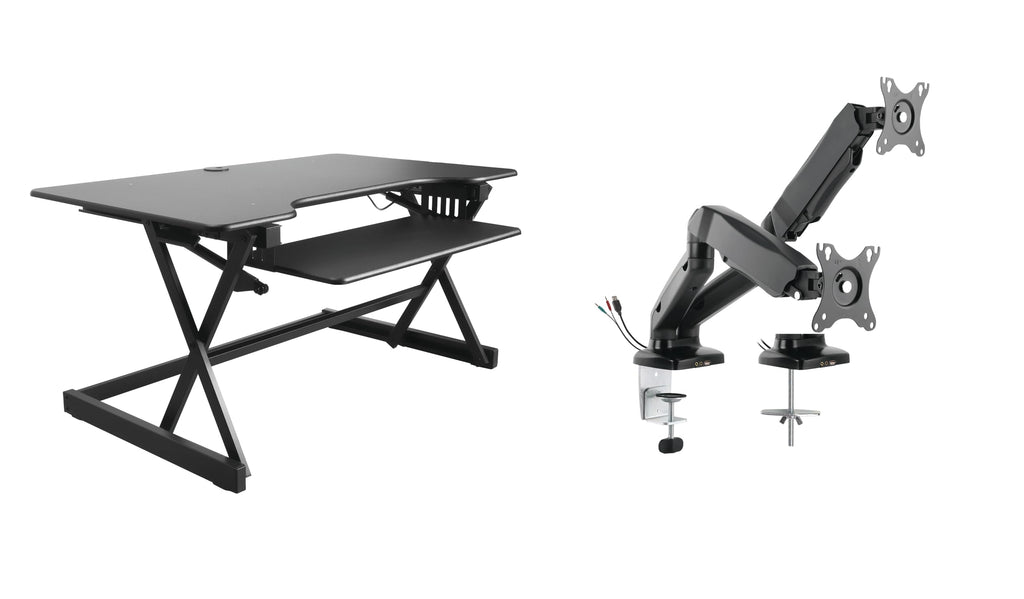 Rocelco 32" Height Adjustable Standing Desk Converter