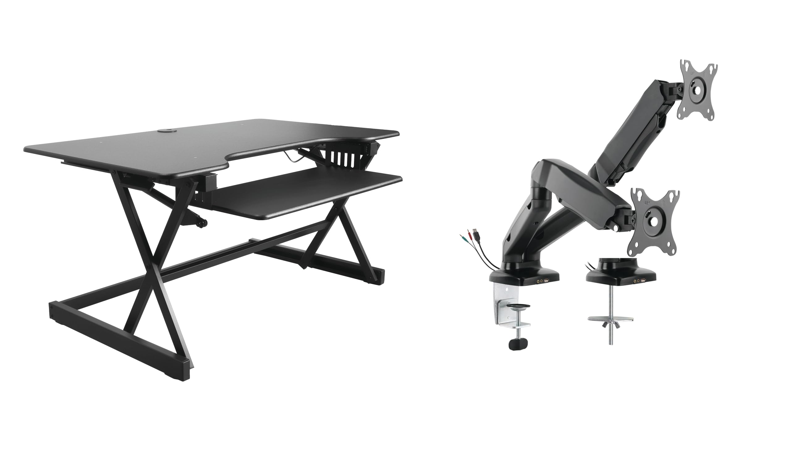 Rocelco 32" Height Adjustable Standing Desk Converter