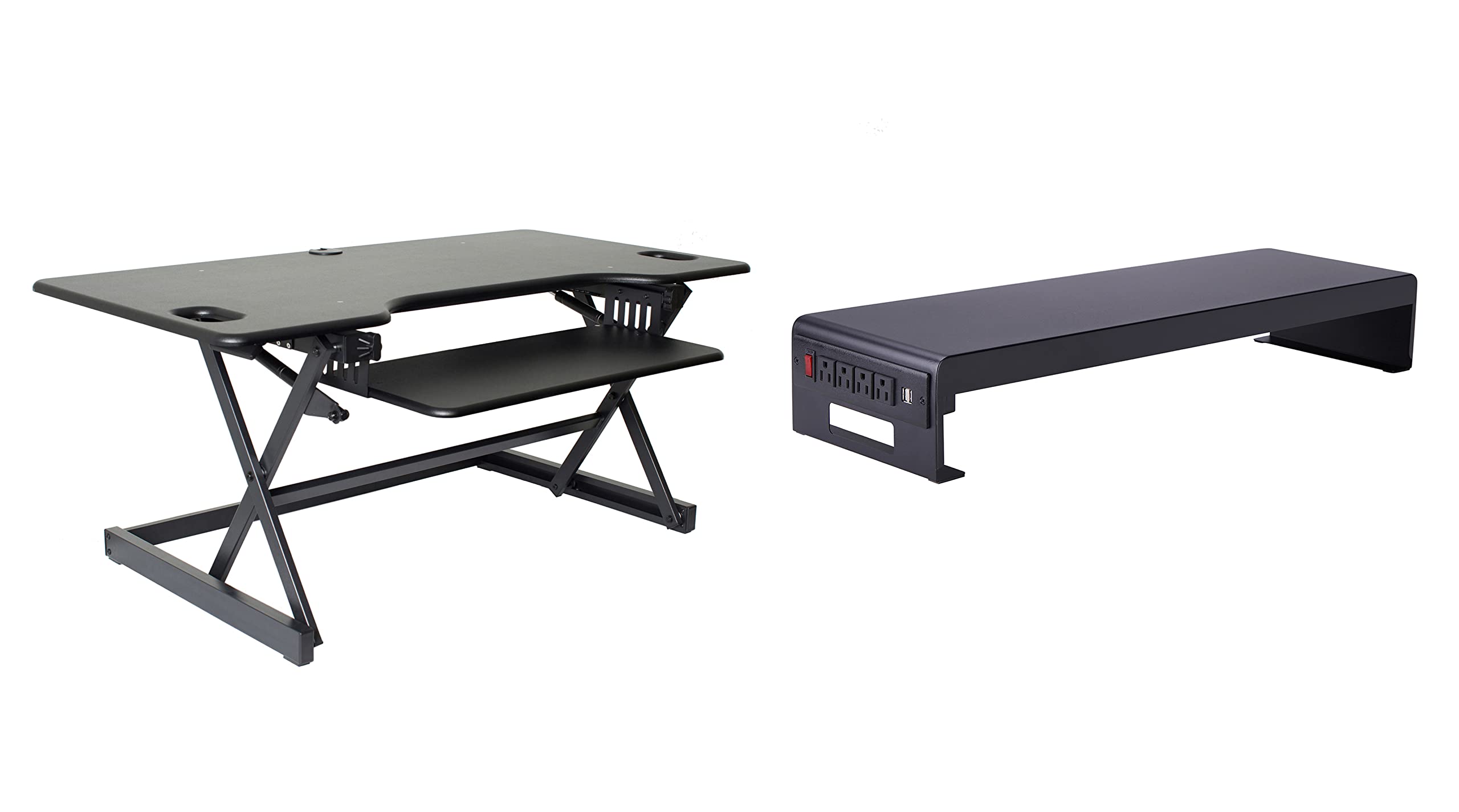 Rocelco 32" Height Adjustable Standing Desk Converter