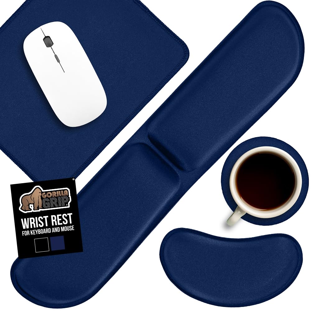 GORILLA GRIP Memory Foam Wrist Rest for Computer Keyboard