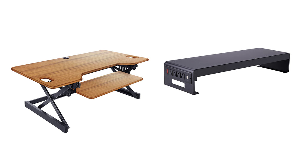 Rocelco 32" Height Adjustable Standing Desk Converter