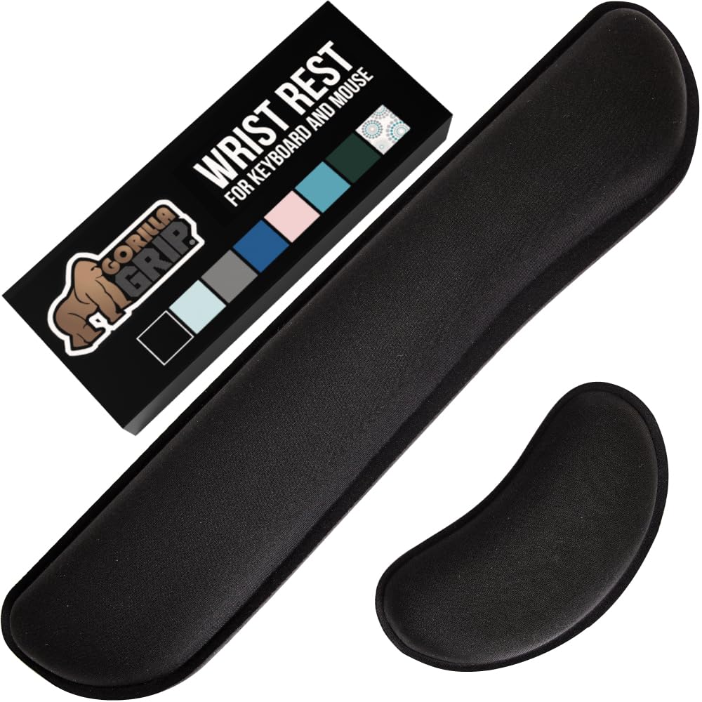 GORILLA GRIP Memory Foam Wrist Rest for Computer Keyboard