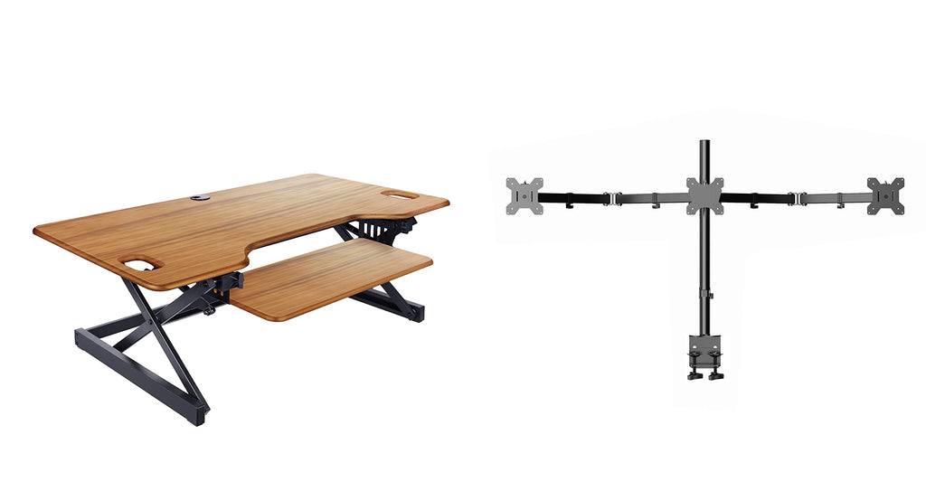 Rocelco 32" Height Adjustable Standing Desk Converter