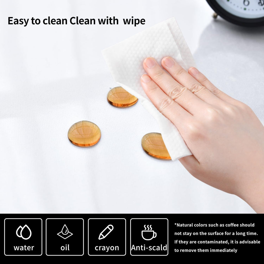 LBJFYHJN Clear Non-Slip PVC Desk Protector Mat