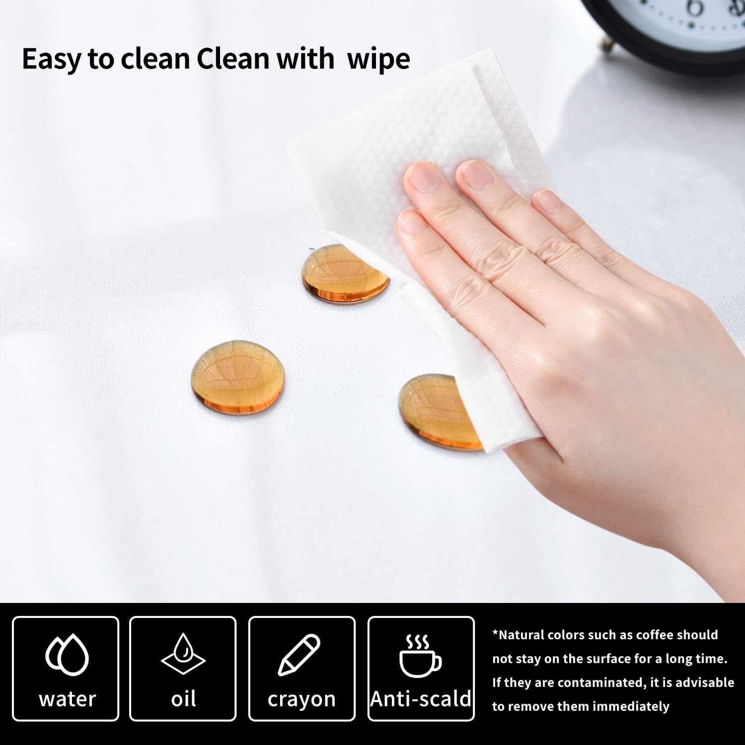 LBJFYHJN Clear Non-Slip PVC Desk Protector Mat