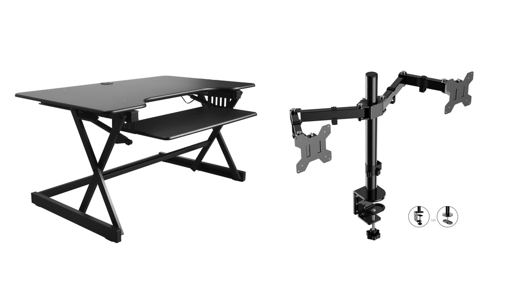 Rocelco 32" Height Adjustable Standing Desk Converter
