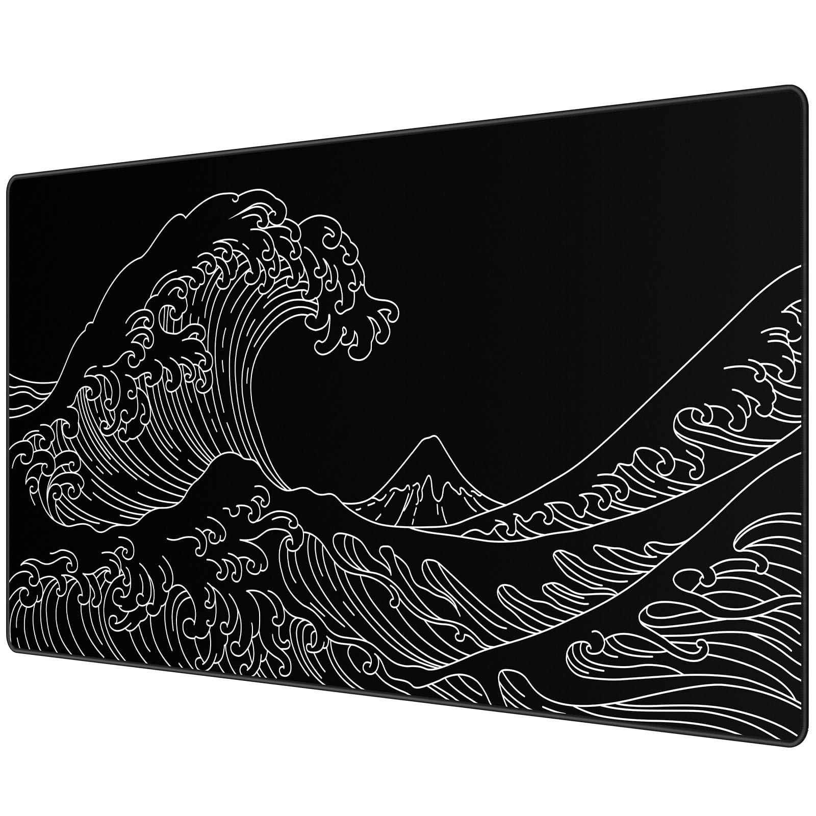 JIALONG Large Gaming Mouse Pad, XXL Desk Mousepad with Stitched Edges, Non-Slip Base Keyboard Pad