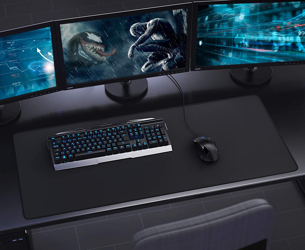 Large Extended Gaming Mouse Pad with Stitched Edges 31.5 x 15.7 in