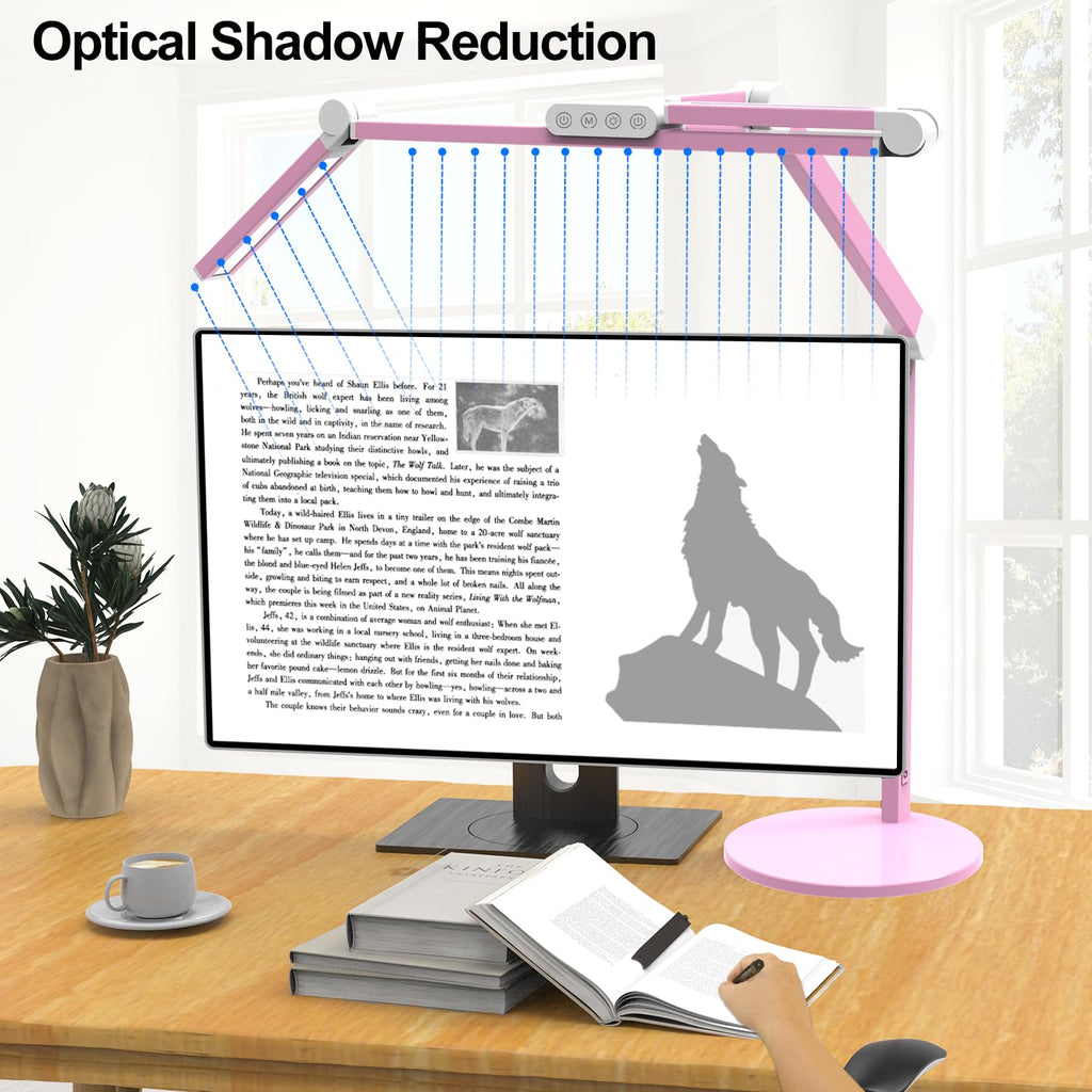 Micomlan LED Desk Lamp with Base for Office Workspaces