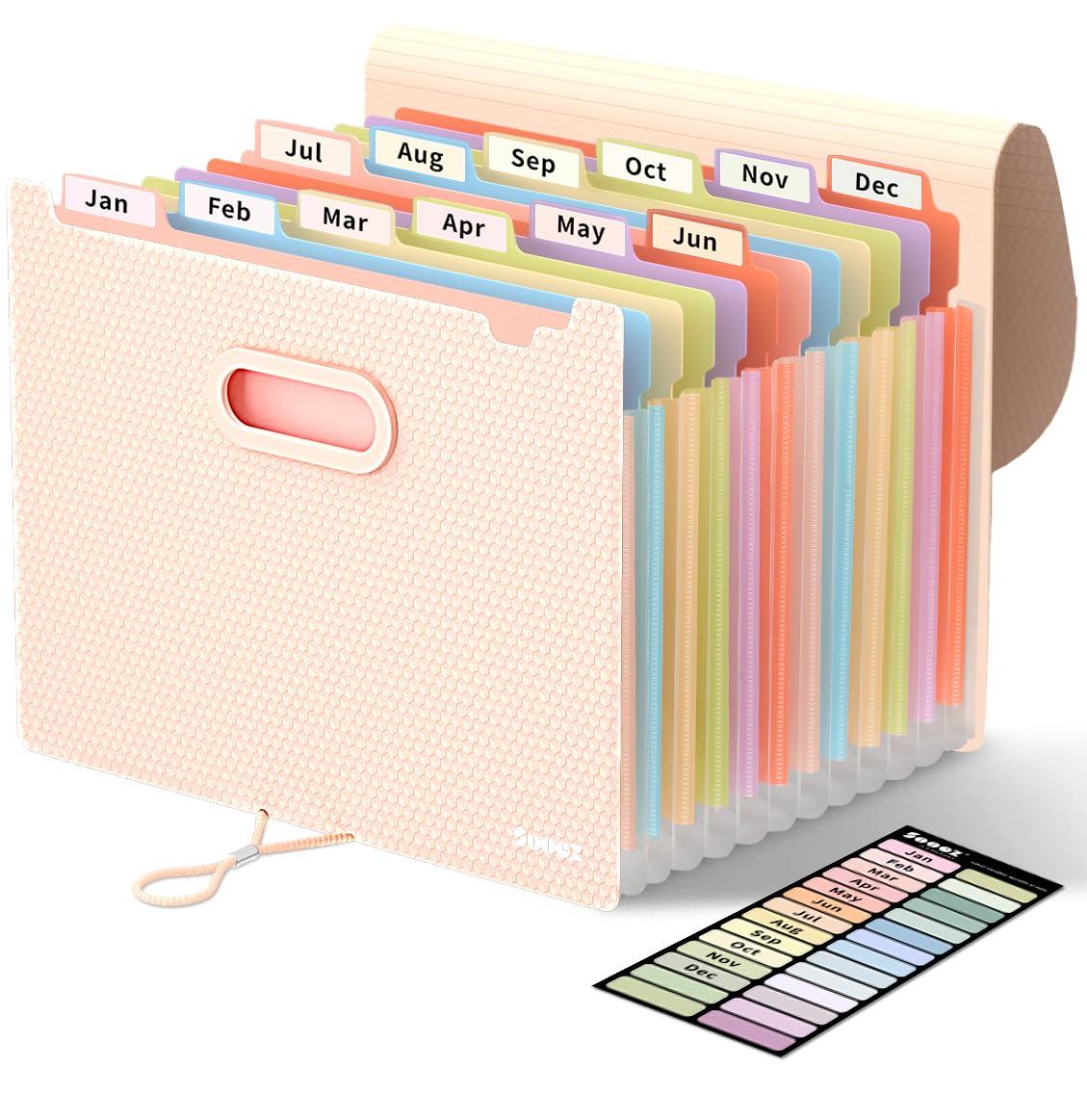 Sooez Accordion File Organizer for Documents and Desk Storage