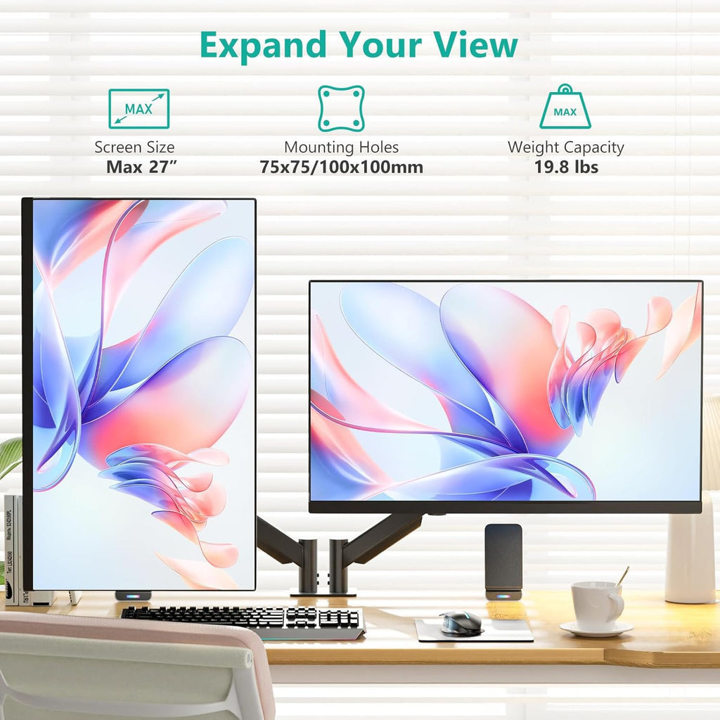WALI Single/Dual/Triple/Quad Monitor Arm Mount Stand