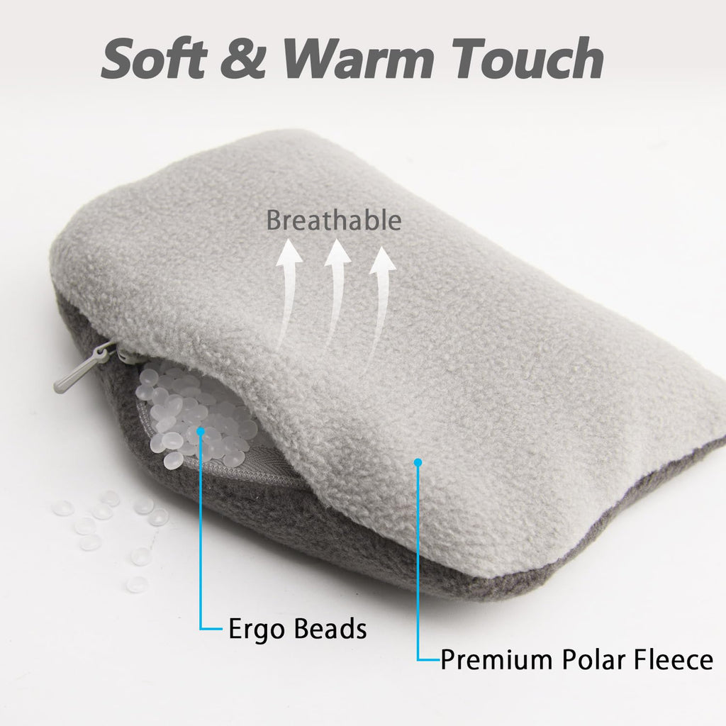 Large Mouse Wrist Rest Bean Bag, Ergonomic Mouse Support Pad Filled Ergo Beads for Computer, Laptop, PC Gaming